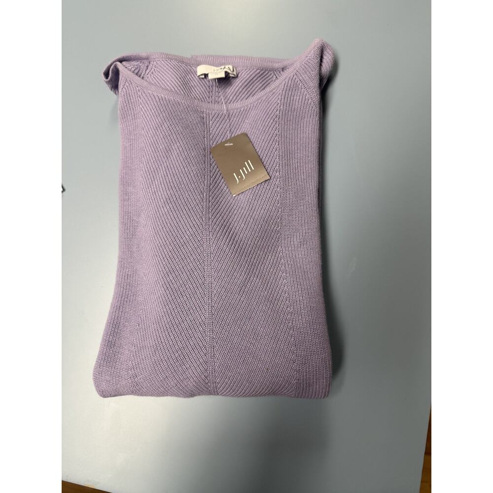 NEW NWT J. Jill Sweater Tunic Top Lavender Knit Pullover Sz XS, 3011 - Picture 2 of 8